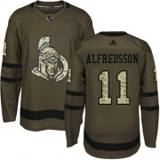 Wholesale Cheap Adidas Senators #11 Daniel Alfredsson Green Salute to Service Stitched NHL Jersey