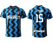 Wholesale Cheap Men 2020-2021 club Inter Milan home aaa versio 15 blue Soccer Jerseys