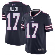 Wholesale Cheap Nike Bills #17 Josh Allen Navy Men's Stitched NFL Limited Inverted Legend Jersey