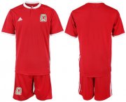Wholesale Cheap Wales Blank Red Home Soccer Country Jersey