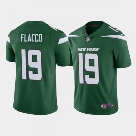 Wholesale Cheap Men\'s New York Jets #19 Joe Flacco Green Vapor Limited Stitched Jersey