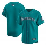 Cheap Men's Seattle Mariners Blank Aqua Alternate Limited Stitched jersey