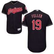 Wholesale Cheap Indians #19 Bob Feller Navy Blue Flexbase Authentic Collection Stitched MLB Jersey