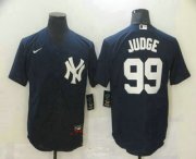 Wholesale Cheap Men's New York Yankees #99 Aaron Judge Navy Blue Stitched MLB Nike Cool Base Jersey