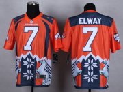 Wholesale Cheap Nike Broncos #7 John Elway Orange Men's Stitched NFL Elite Noble Fashion Jersey