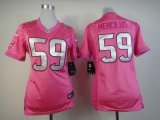Wholesale Cheap Nike Texans #59 Whitney Mercilus Pink Women's Be Luv'd Stitched NFL Elite Jersey