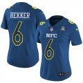 Wholesale Cheap Nike Rams #6 Johnny Hekker Navy Women's Stitched NFL Limited NFC 2017 Pro Bowl Jersey