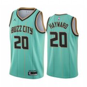 Wholesale Cheap Nike Hornets #20 Gordon Hayward Mint Green NBA Swingman 2020-21 City Edition Jersey