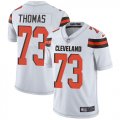 Wholesale Cheap Nike Browns #73 Joe Thomas White Men's Stitched NFL Vapor Untouchable Limited Jersey