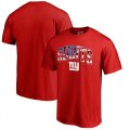 Wholesale Cheap Men's New York Giants Pro Line by Fanatics Branded Red Banner Wave T-Shirt