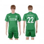 Wholesale Cheap Liverpool #22 Mignolet Green Goalkeeper Soccer Club Jersey