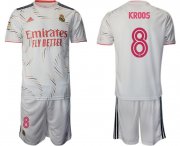 Wholesale Cheap Men 2021-2022 Club Real Madrid home white 8 Adidas Soccer Jersey