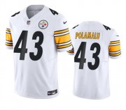 Cheap Men's Pittsburgh Steelers #43 Troy Polamalu White 2023 F.U.S.E. Vapor Untouchable Color Rish Limited Football Stitched Jersey