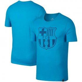 Wholesale Cheap Barcelona Nike Team Crest Performance T-Shirt Light Blue