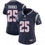 Wholesale Cheap Nike Patriots #25 Terrence Brooks Navy Blue Team Color Women's Stitched NFL Vapor Untouchable Limited Jersey