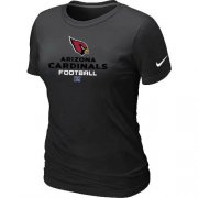 Wholesale Cheap Women's Nike Arizona Cardinals Critical Victory NFL T-Shirt Black