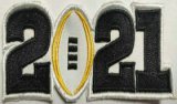Wholesale Cheap 2021 College Football National Championship Game Jersey Black Number Patch