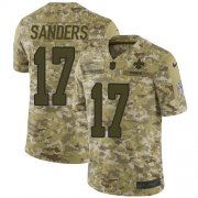 Wholesale Cheap Nike Saints #17 Emmanuel Sanders Camo Men's Stitched NFL Limited 2018 Salute To Service Jersey