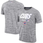 Wholesale Cheap Chicago Cubs Nike Authentic Collection Velocity Team Issue Performance T-Shirt Gray