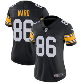 Wholesale Cheap Nike Steelers #86 Hines Ward Black Alternate Women\'s Stitched NFL Vapor Untouchable Limited Jersey