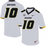 Wholesale Cheap Missouri Tigers 10 Kentrell Brothers White Nike College Football Jersey