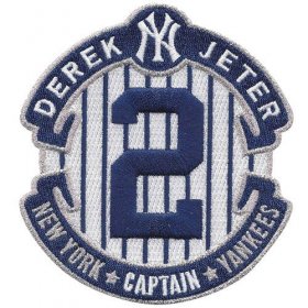 Wholesale Cheap Stitched MLB 2014 Derek Jeter Retirement Final Season New York Yankees Stitched Jersey Patch (The Captain)
