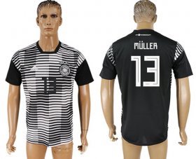 Wholesale Cheap Germany #13 Muller Black Soccer Country Jersey