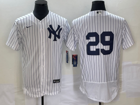 Cheap Men\'s New York Yankees #29 Gio Urshela White No Name Flex Base Stitched Baseball Jersey