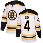 Wholesale Cheap Adidas Bruins #4 Bobby Orr White Road Authentic Youth Stitched NHL Jersey
