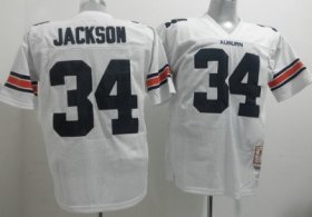 Wholesale Cheap Auburn Tigers #34 Bo Jackson White Jersey
