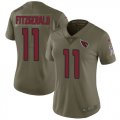 Wholesale Cheap Nike Cardinals #11 Larry Fitzgerald Olive Women's Stitched NFL Limited 2017 Salute to Service Jersey