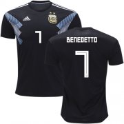 Wholesale Cheap Argentina #7 Benedetto Away Kid Soccer Country Jersey