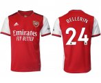 Wholesale Cheap Men 2021-2022 Club Arsenal home aaa version red 24 Soccer Jersey