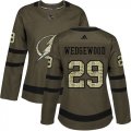 Cheap Adidas Lightning #29 Scott Wedgewood Green Salute to Service Women's Stitched NHL Jersey