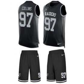 Wholesale Cheap Nike Raiders #97 Maliek Collins Black Team Color Men\'s Stitched NFL Limited Tank Top Suit Jersey