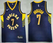 Wholesale Cheap Men's Indiana Pacers #7 Malcolm Brogdon New Navy Blue 2021 Nike Swingman Stitched NBA Jersey