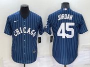 Wholesale Cheap Men's Chicago White Sox #45 Michael Jordan Navy Cool Base Stitched Jersey