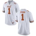 Wholesale Cheap Men's Texas Longhorns 1 Charlie Strong White Nike College Jersey
