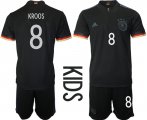 Wholesale Cheap 2021 European Cup Germany away Youth 8 soccer jerseys