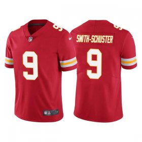 Wholesale Cheap Men\'s Kansas City Chiefs #9 JuJu Smith-Schuster Red Vapor Untouchable Limited Stitched Football Jersey