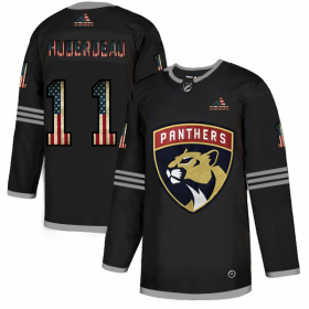 Wholesale Cheap Florida Panthers #11 Jonathan Huberdeau Adidas Men\'s Black USA Flag Limited NHL Jersey