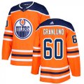 Wholesale Cheap Adidas Oilers #60 Markus Granlund Orange Home Authentic Stitched NHL Jersey
