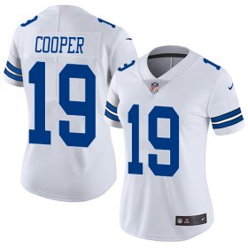Wholesale Cheap Nike Cowboys #19 Amari Cooper White Women\'s Stitched NFL Vapor Untouchable Limited Jersey