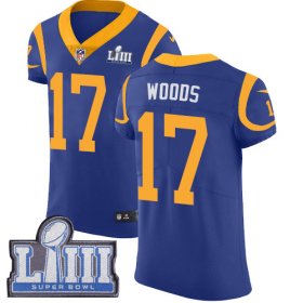 Wholesale Cheap Nike Rams #17 Robert Woods Royal Blue Alternate Super Bowl LIII Bound Men\'s Stitched NFL Vapor Untouchable Elite Jersey