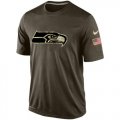 Wholesale Cheap Men's Seattle Seahawks Salute To Service Nike Dri-FIT T-Shirt