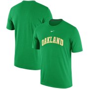 Wholesale Cheap Oakland Athletics Nike Batting Practice Logo Legend Performance T-Shirt Gree