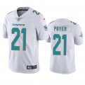 Cheap Men's Miami Dolphins #21 Jordan Poyer White Vapor Limited Football Stitched Jersey