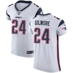 Wholesale Cheap Nike Patriots #24 Stephon Gilmore White Men\'s Stitched NFL Vapor Untouchable Elite Jersey