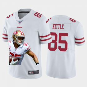 Cheap San Francisco 49ers #85 George Kittle Nike Team Hero 2 Vapor Limited NFL 100 Jersey White