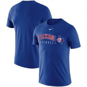 Wholesale Cheap Texas Rangers Nike MLB Team Logo Practice T-Shirt Royal